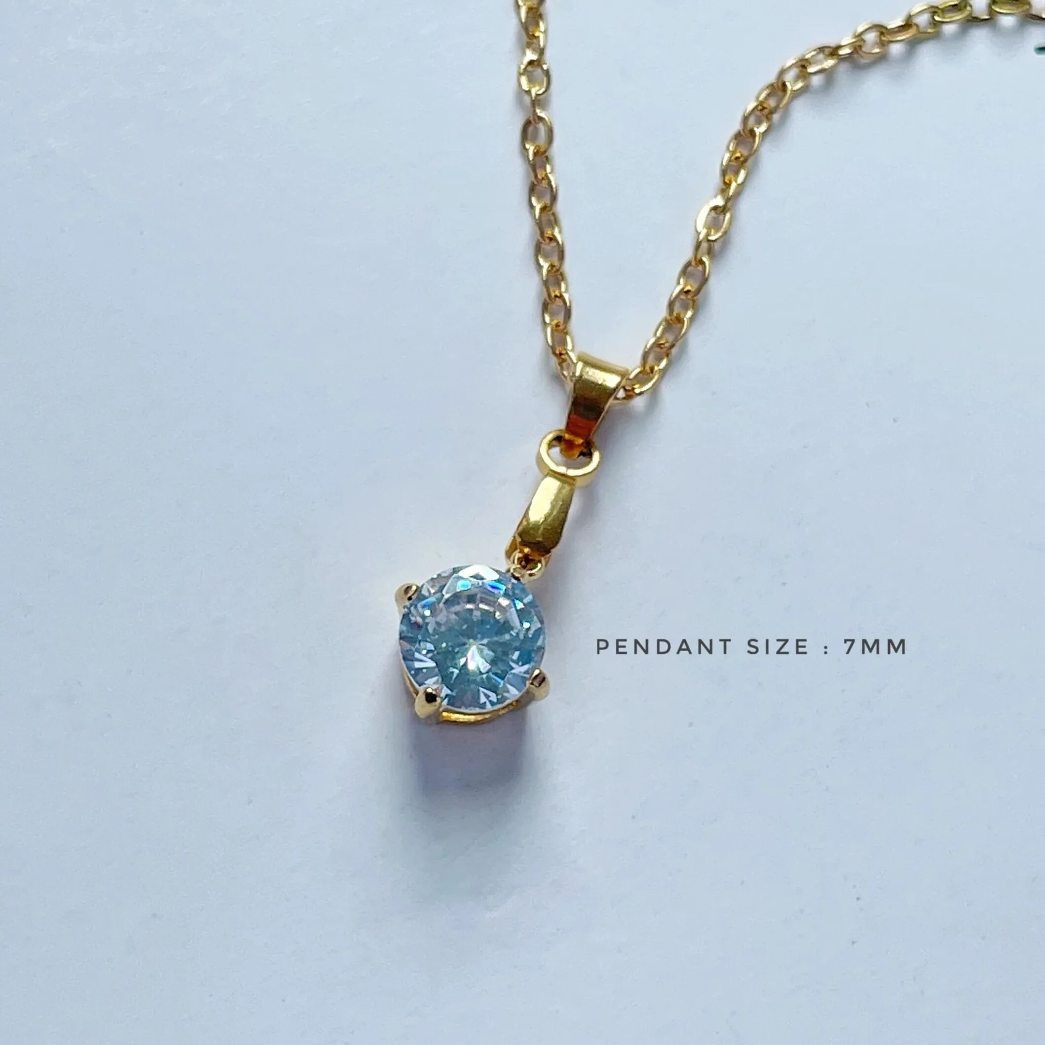 Zircon Pendant Jewelry Gold